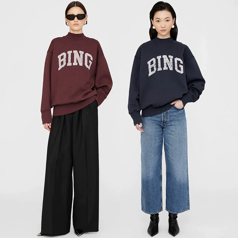 Streetwear Brand Designer - เสื้อสเวตเตอร์ผ้าฟลีซคอสูงสำหรับผู้หญิง แบรนด์ดีไซเนอร์เฉพาะกลุ่ม รุ่นใหม่ 2026 สำหรับฤดูหนาว ทรงหลวม