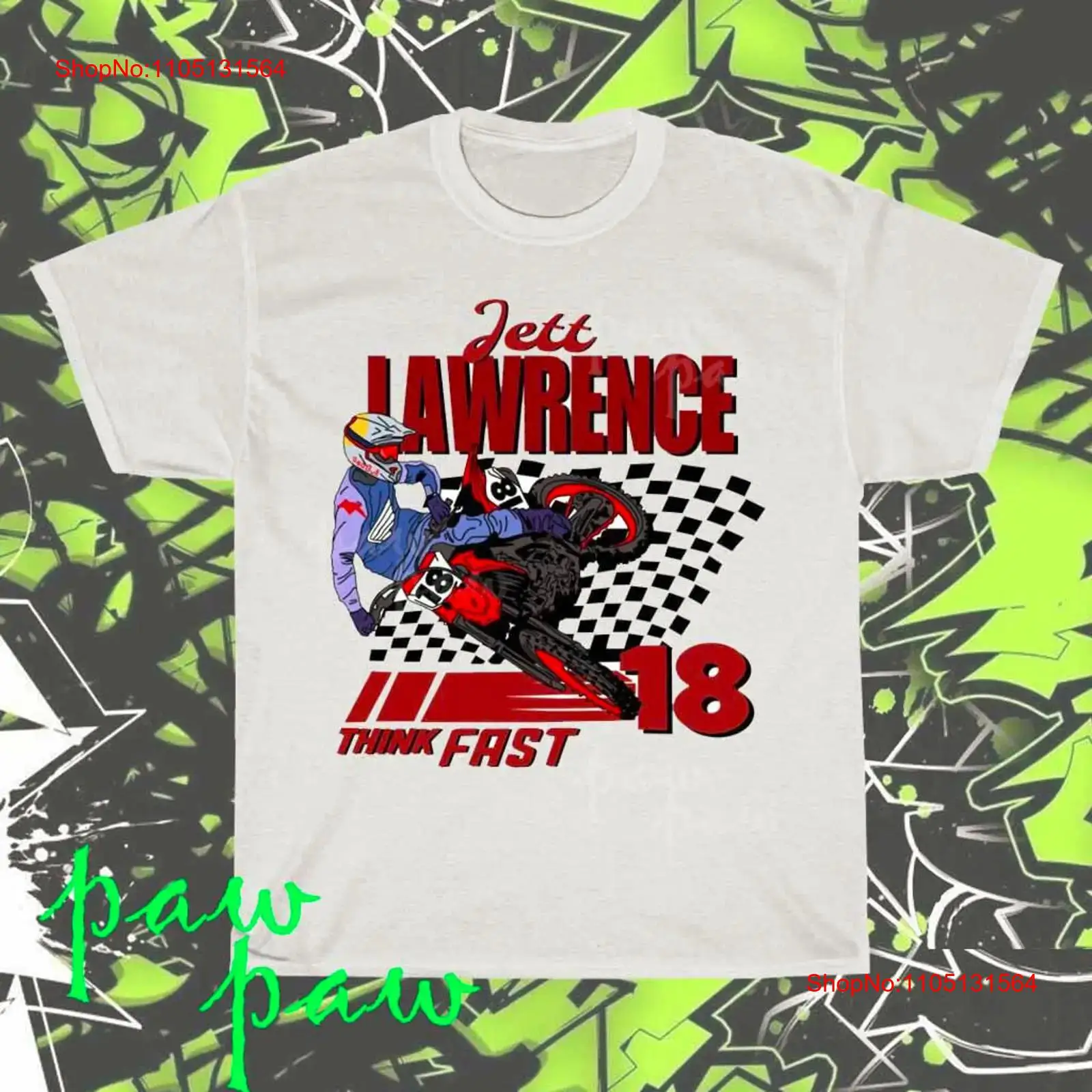 Streetwear Brand China - เสื้อยืดลายกราฟิก Jett Lawrence HD ของแท้ ใหม่เอี่ยม