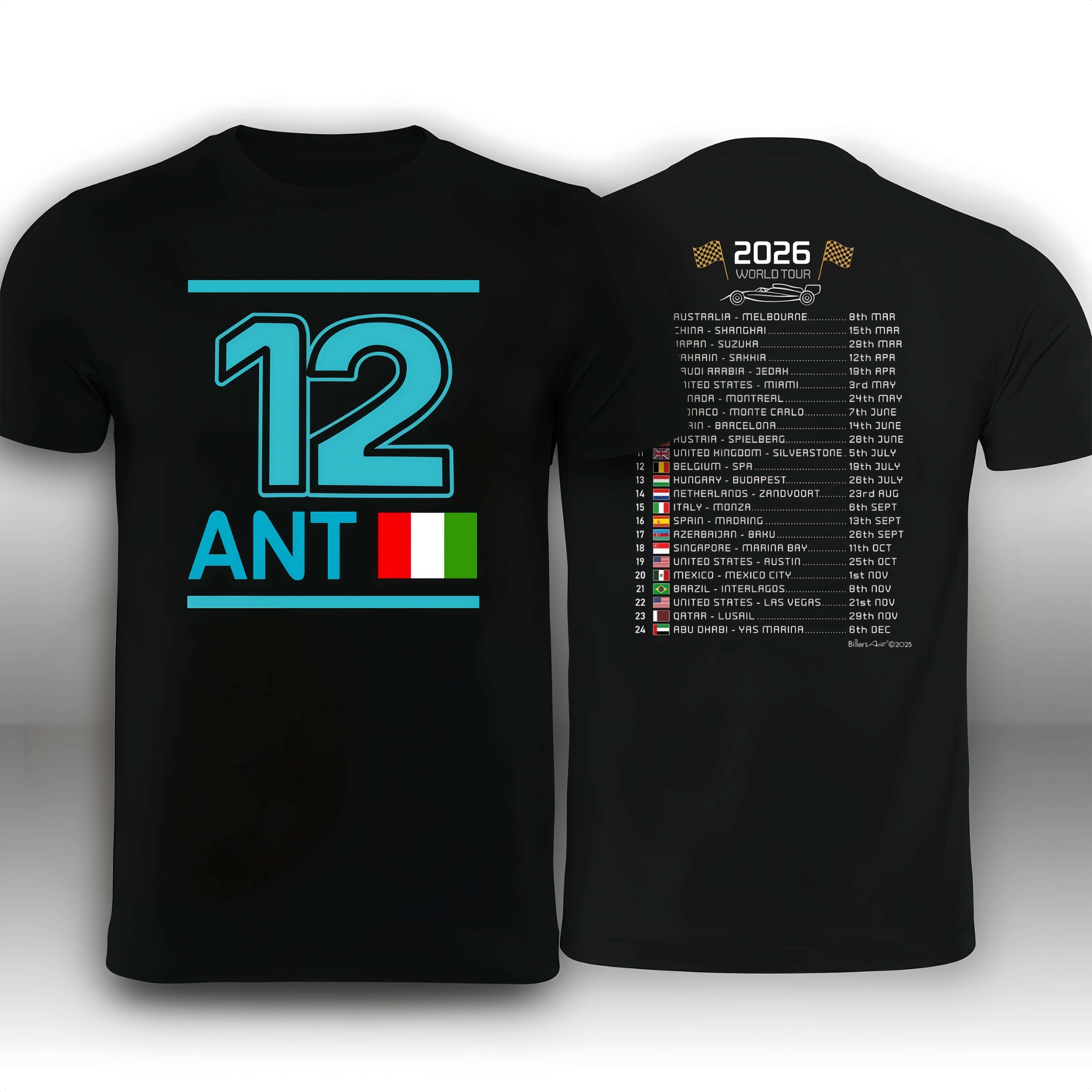 Streetwear Brands 2026 - คิมิ แอนโทเนลลี # เสื้อยืดทีมใหม่ล่าสุด ฤดูกาล 2026