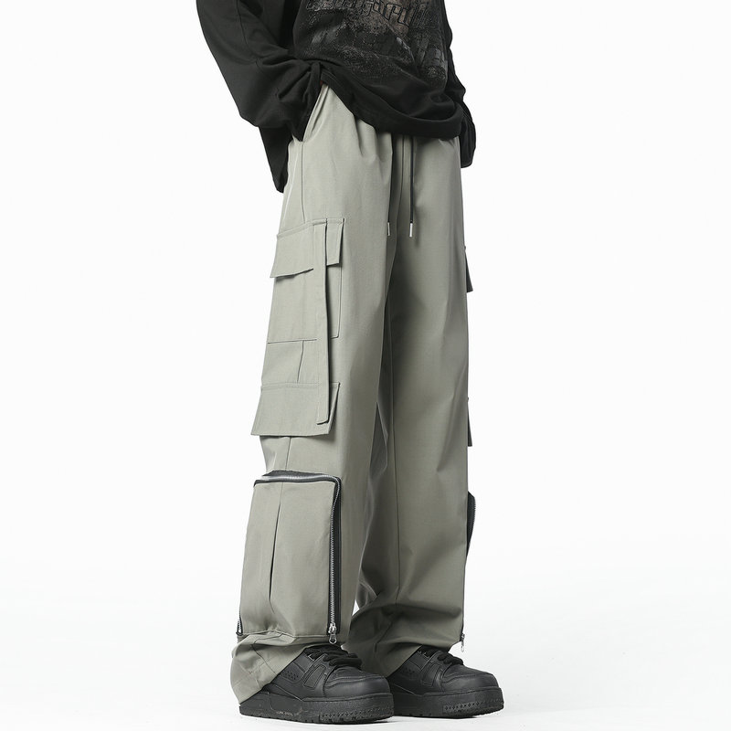 Streetwear Brand China - กางเกงคาร์โก้แฟชั่นผู้ชาย กางเกงจ็อกเกอร์ทรงหลวม กางเกงฮาเร็มฮิปฮอป กางเกงลำลองแบรนด์ดัง กางเกงโอเวอร์ไซส์ สตรีทแวร์ผู้ชาย