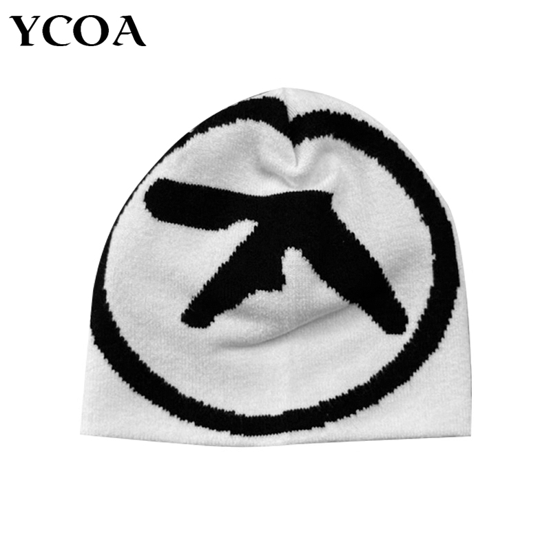 Streetwear Brand Beanie - ผู้หญิงหมวกถัก Beanies Aphex TWIN หมวกสําหรับชาย Y2k