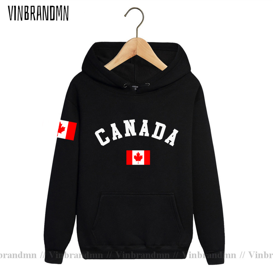 Streetwear Brand Canada - แคนาดาธงผู้ชายผู้หญิงเสื้อกันหนาวยอดนิยมคุณภาพสูง North American Hip Hop Casual