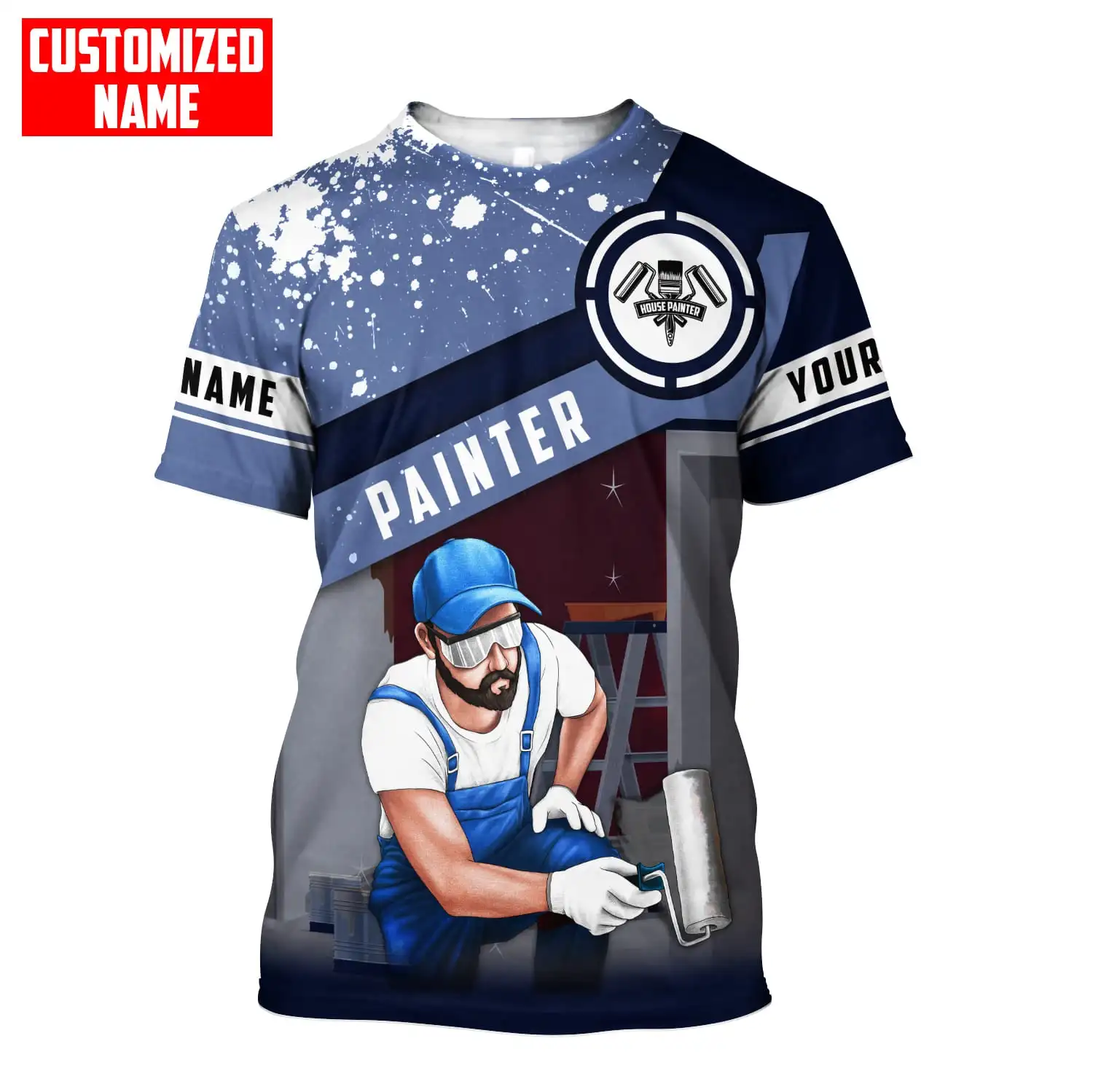 ส่วนบุคคลชื่อจิตรกร 3D ทั้งหมด - Streetwear Brand T Shirt บทวิจารณ์และราคา