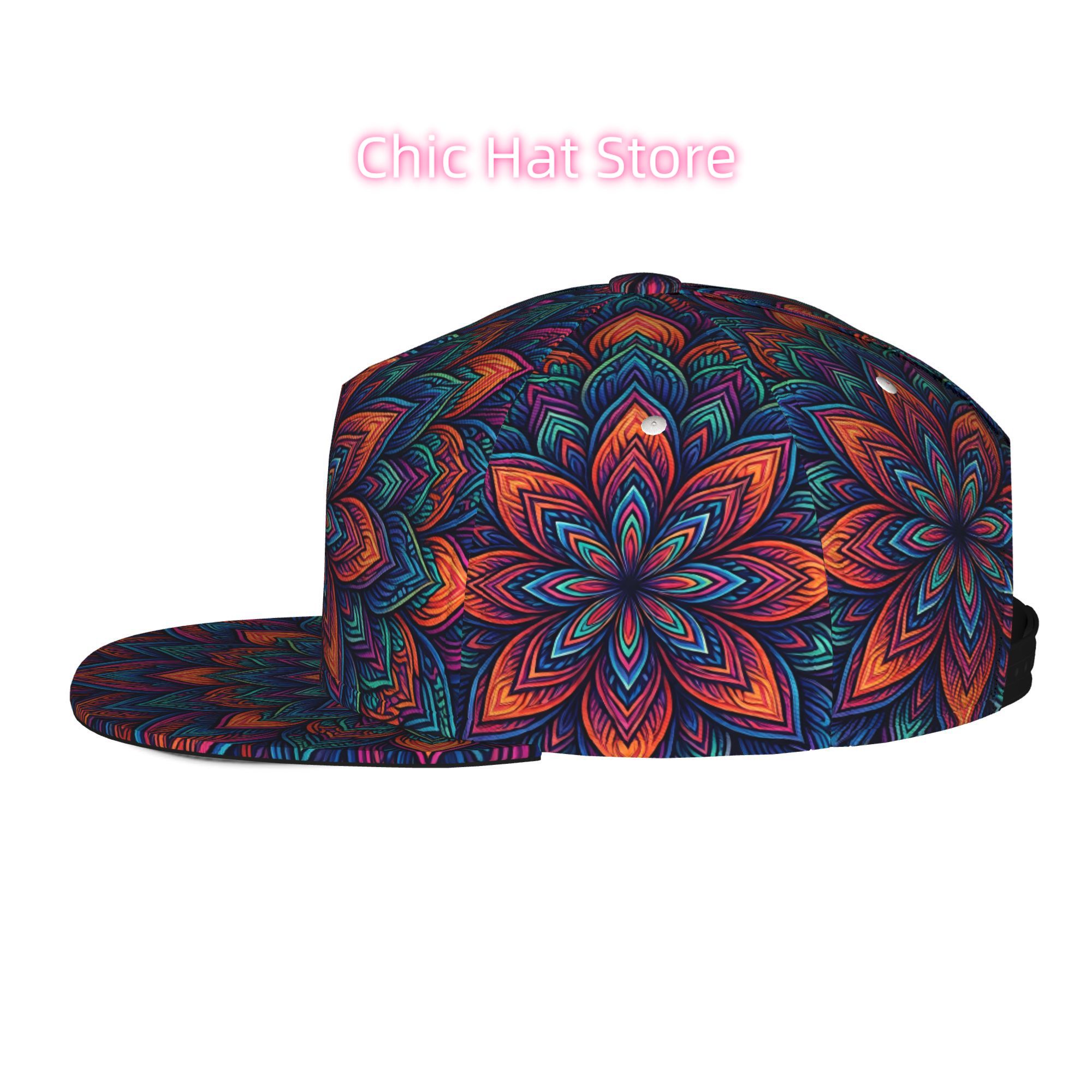 หมวกเบสบอลปีกแบนพิมพ์ลายสีสันส - Streetwear Brand Beanie บทวิจารณ์และราคา