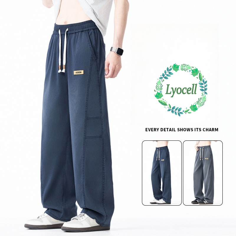 กางเกงขายาวผู้ชายทรงหลวมสไตล์ล - Streetwear Brand Designer บทวิจารณ์และราคา