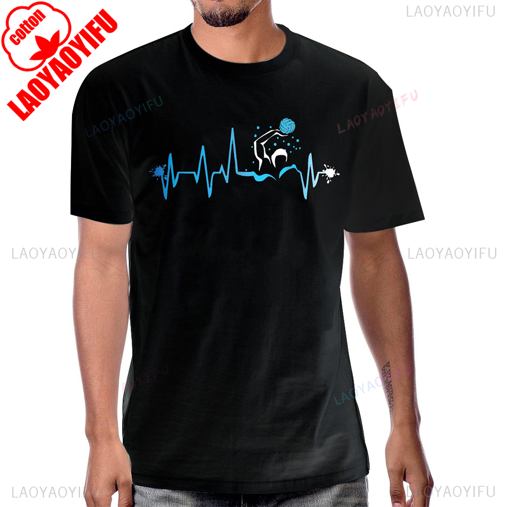 เสื้อโปโลน้ําHeart Beatพิมพ์เส - Streetwear Brand T Shirt บทวิจารณ์และราคา