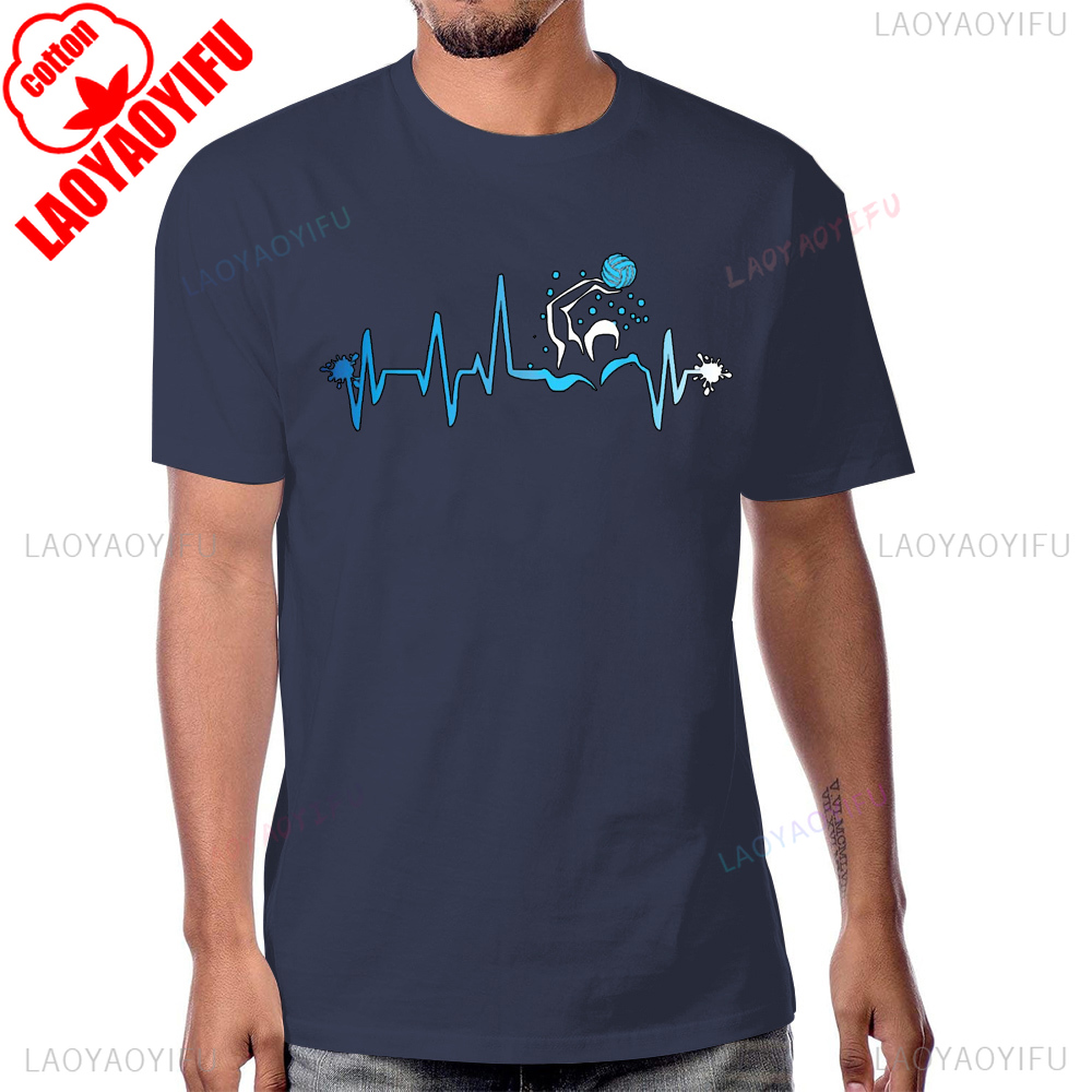 เสื้อโปโลน้ําHeart Beatพิมพ์เส - Streetwear Brand T Shirt บทวิจารณ์และราคา