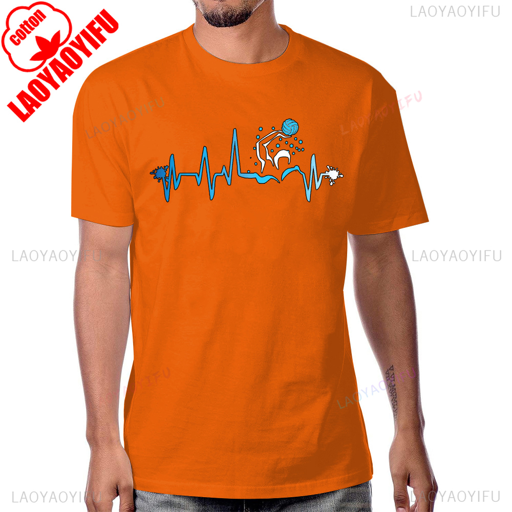 เสื้อโปโลน้ําHeart Beatพิมพ์เส - Streetwear Brand T Shirt บทวิจารณ์และราคา