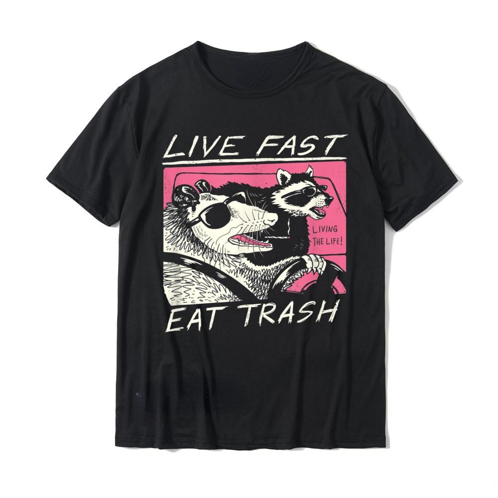 Live Fast! กินถังขยะ! Man T เส - Streetwear Brand T Shirt บทวิจารณ์และราคา