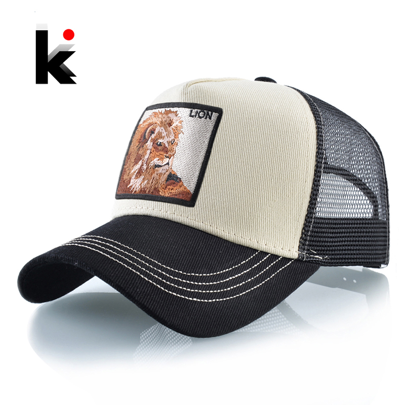Hip Hop เบสบอลหมวก Lion เย็บปั - Streetwear Brand Beanie บทวิจารณ์และราคา