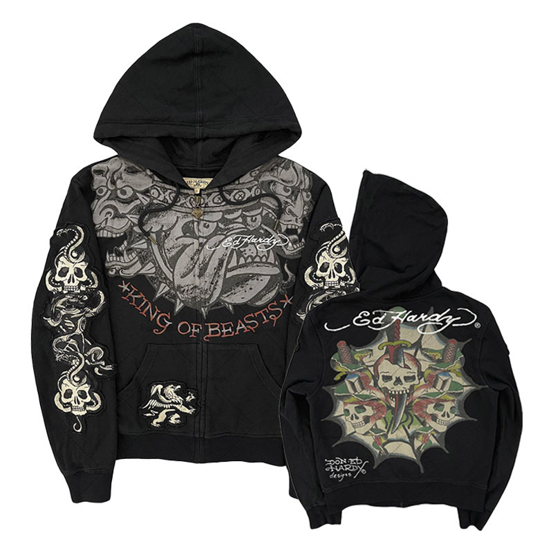 เสื้อฮู้ดโอเวอร์ไซส์ลายกะโหลกส - Gothic Streetwear Brand บทวิจารณ์และราคา