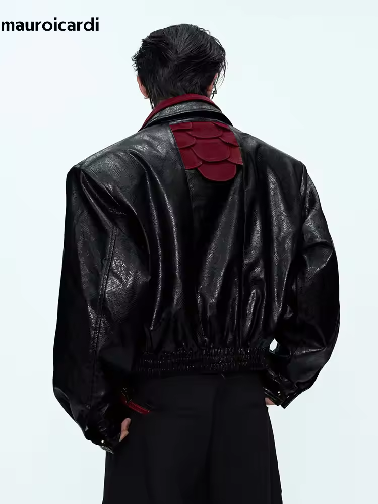 มาโรอิการ์ดี แจ็คเก็ตหนัง PU ล - Streetwear Brand China บทวิจารณ์และราคา