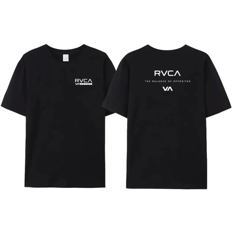 RVCA เสื้อยืดผู้ชายผู้หญิงสีดำ - Streetwear Brand Designer บทวิจารณ์และราคา