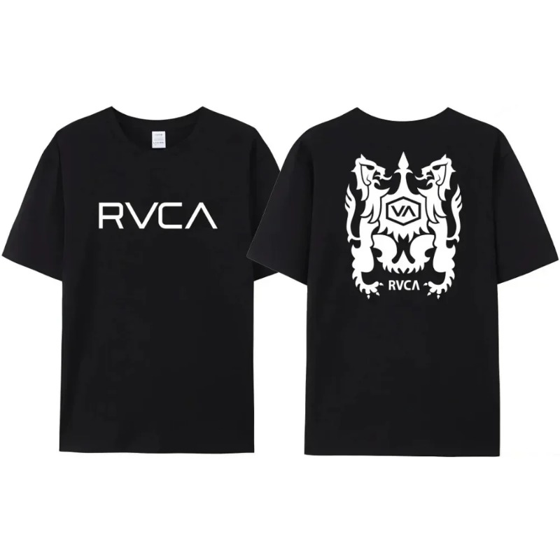 RVCA เสื้อยืดผู้ชายผู้หญิงสีดำ - Streetwear Brand Designer บทวิจารณ์และราคา